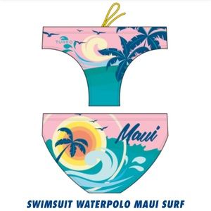 NWT Turbo Waterpolo Swimsuit Speedo Maui Surf Size Small